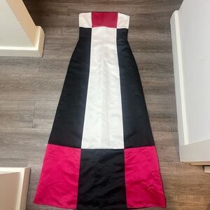 Jessica McClintock for Gunne Sax strapless satin dress